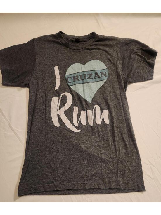 Tops - Grey Cruzan I heart Run Shirt. Women's Size Small. No brand. Good condition